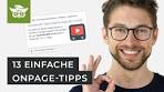 suchmaschinenoptimierung onpage