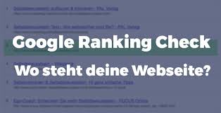 google ranking herausfinden
