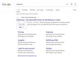 sitelinks seo
